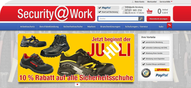 Suchmaschinenoptimierung für Security@Work