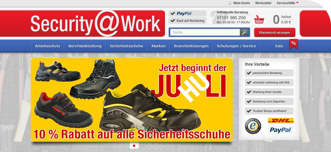 Suchmaschinenoptimierung für Security@Work